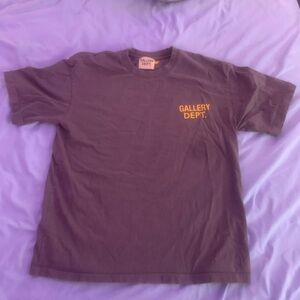 Gallery Dept. Purple Tee with Yellow Tag